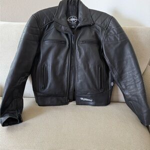 Yamaha Star Motorcycles Leather Jacket Men’s M Black Classic Fit Padded EUC